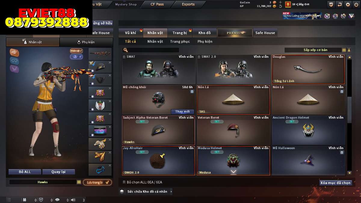 shop acc cf uy tin gia re